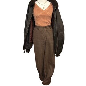 RARE Vintage COMME des GARÇONS Archive Brown Twill Trousers